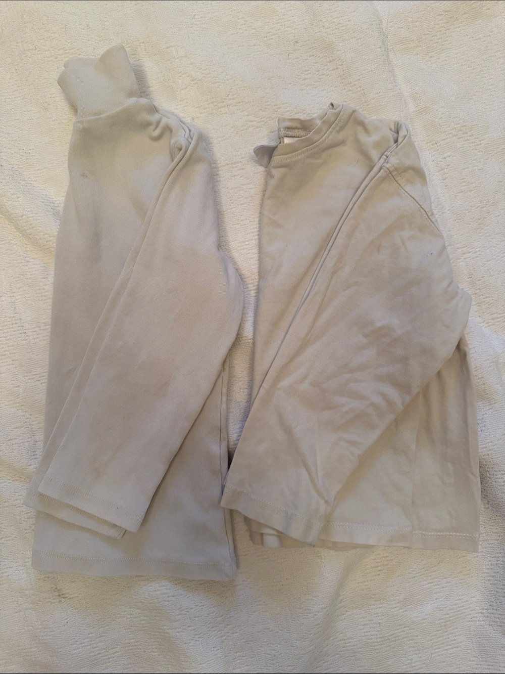 Zara Girls Long-Sleeve Top and Turtle neck cream 4T